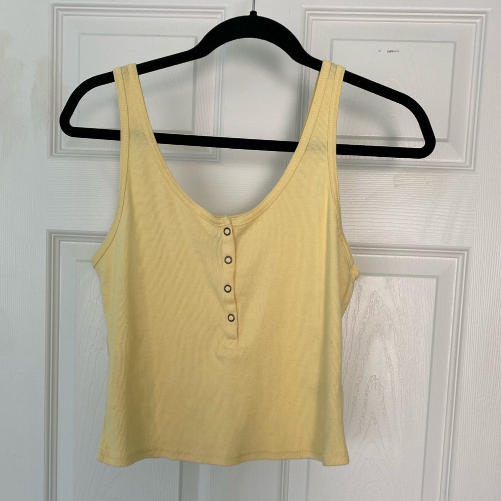 Wild Fable Yellow Crop Top